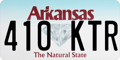 AR license plate 410KTR
