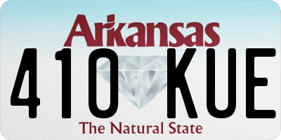 AR license plate 410KUE