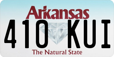 AR license plate 410KUI