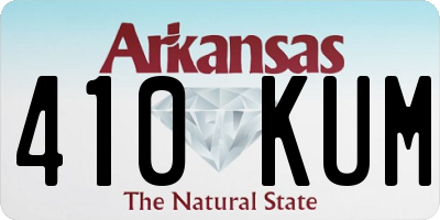 AR license plate 410KUM