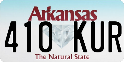 AR license plate 410KUR