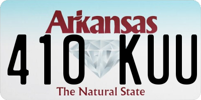 AR license plate 410KUU