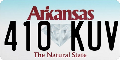 AR license plate 410KUV