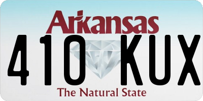 AR license plate 410KUX