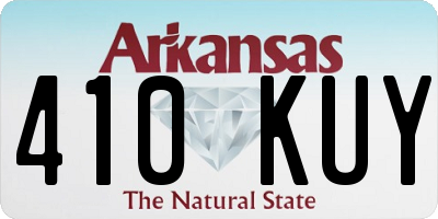 AR license plate 410KUY