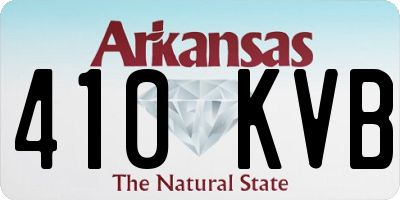 AR license plate 410KVB