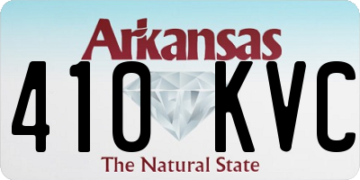 AR license plate 410KVC
