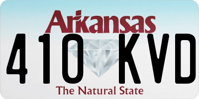 AR license plate 410KVD