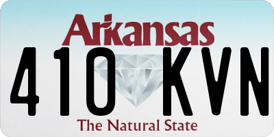 AR license plate 410KVN