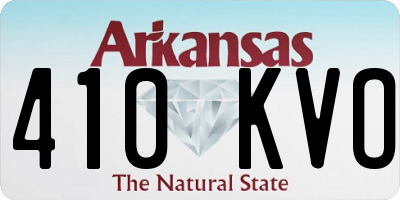 AR license plate 410KVO