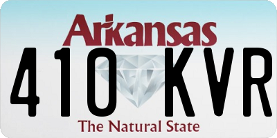 AR license plate 410KVR