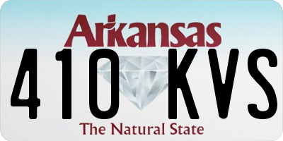 AR license plate 410KVS