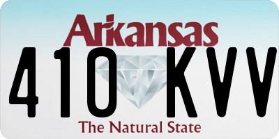 AR license plate 410KVV
