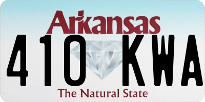AR license plate 410KWA