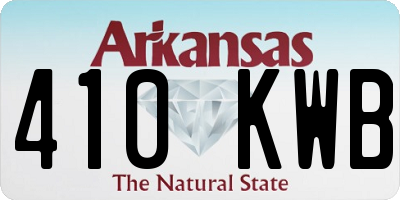 AR license plate 410KWB