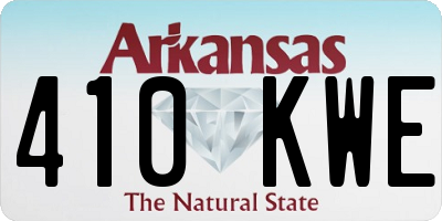 AR license plate 410KWE