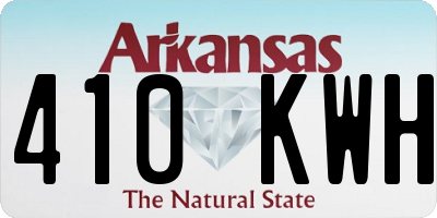 AR license plate 410KWH
