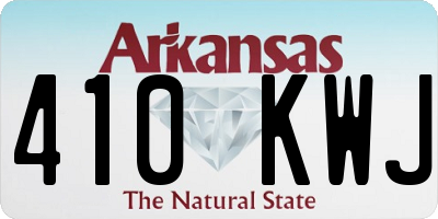 AR license plate 410KWJ