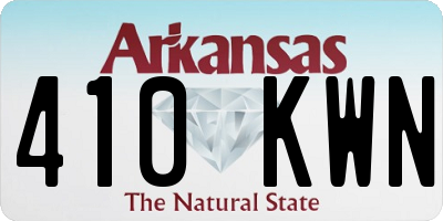 AR license plate 410KWN