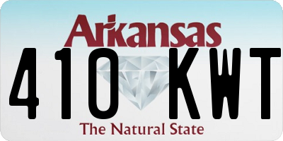 AR license plate 410KWT