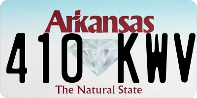 AR license plate 410KWV