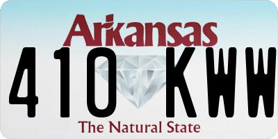 AR license plate 410KWW