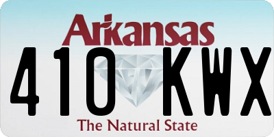 AR license plate 410KWX