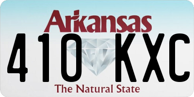 AR license plate 410KXC