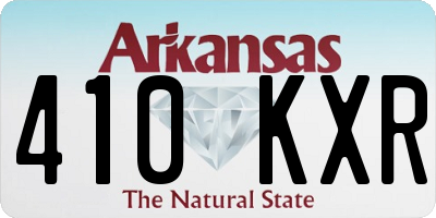 AR license plate 410KXR