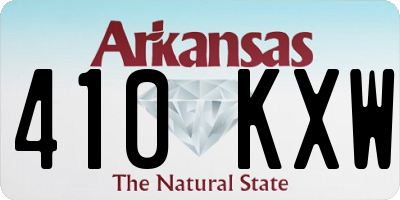 AR license plate 410KXW