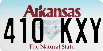 AR license plate 410KXY