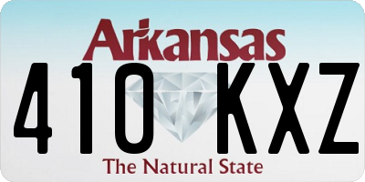 AR license plate 410KXZ