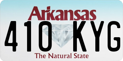 AR license plate 410KYG