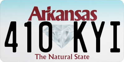 AR license plate 410KYI