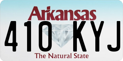 AR license plate 410KYJ