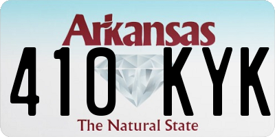AR license plate 410KYK