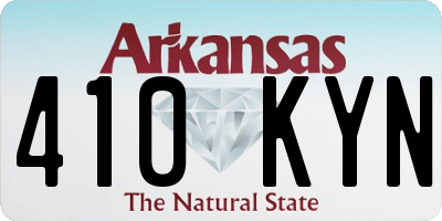 AR license plate 410KYN