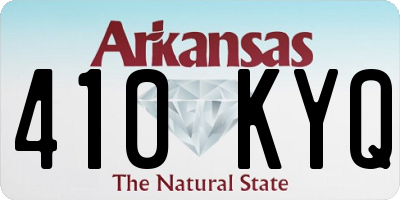AR license plate 410KYQ