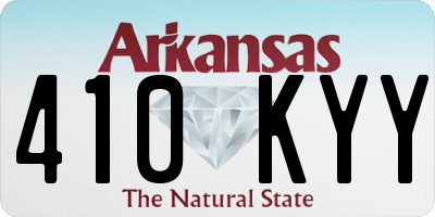 AR license plate 410KYY