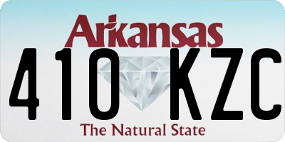 AR license plate 410KZC