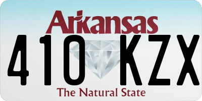 AR license plate 410KZX