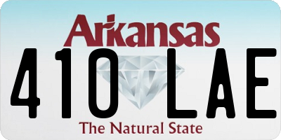 AR license plate 410LAE