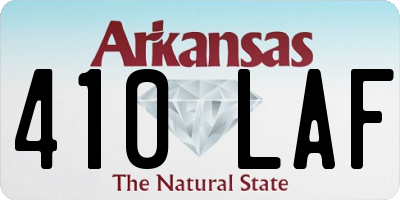 AR license plate 410LAF