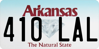 AR license plate 410LAL