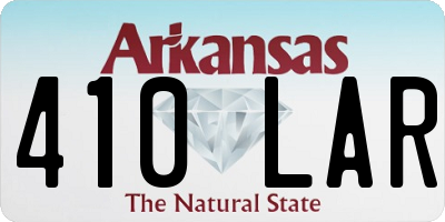 AR license plate 410LAR