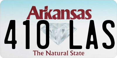 AR license plate 410LAS