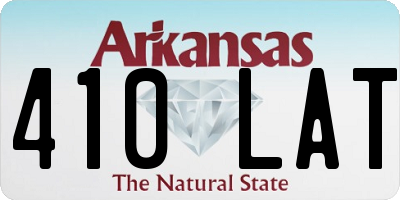AR license plate 410LAT