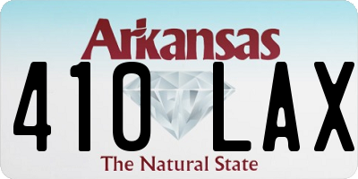 AR license plate 410LAX