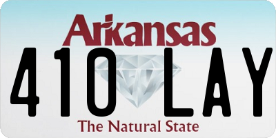 AR license plate 410LAY