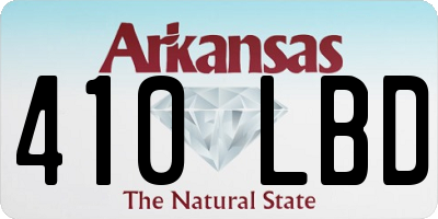 AR license plate 410LBD